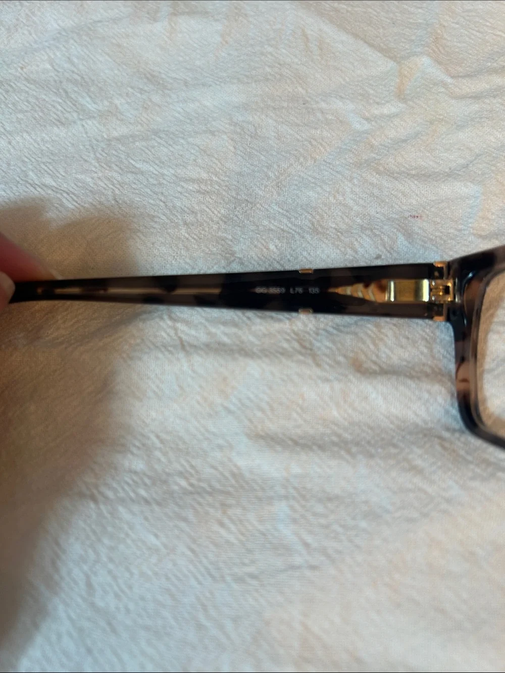 Gucci Tortoiseshell Rectangular Women's Glasses - Brown/light brown rose.